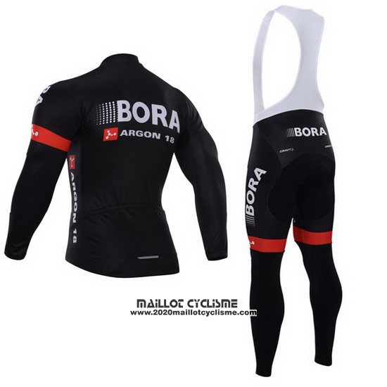 2015 Maillot Ciclismo Bora Noir Manches Longues et Cuissard